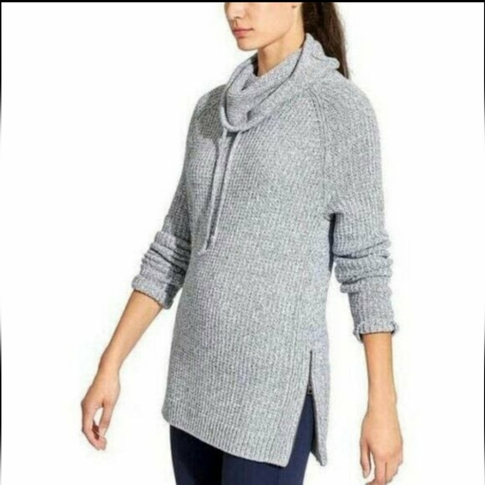 Athleta Gray Borealis Chunky Sweater Size S